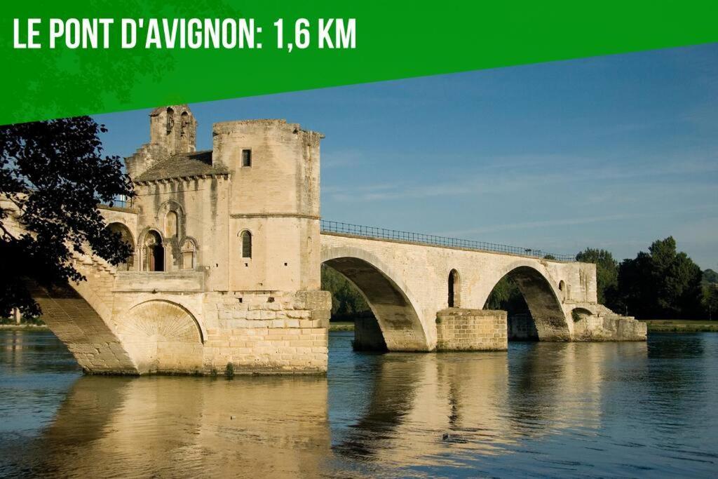 Appartamento La Glycine - Parking Gratuit - Ac Clim - Cour Prive - Villeneuve-lès-Avignon Esterno foto